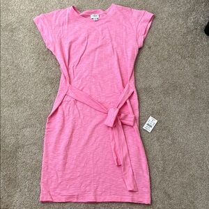 J. Crew Bright Pink Mini Dress
